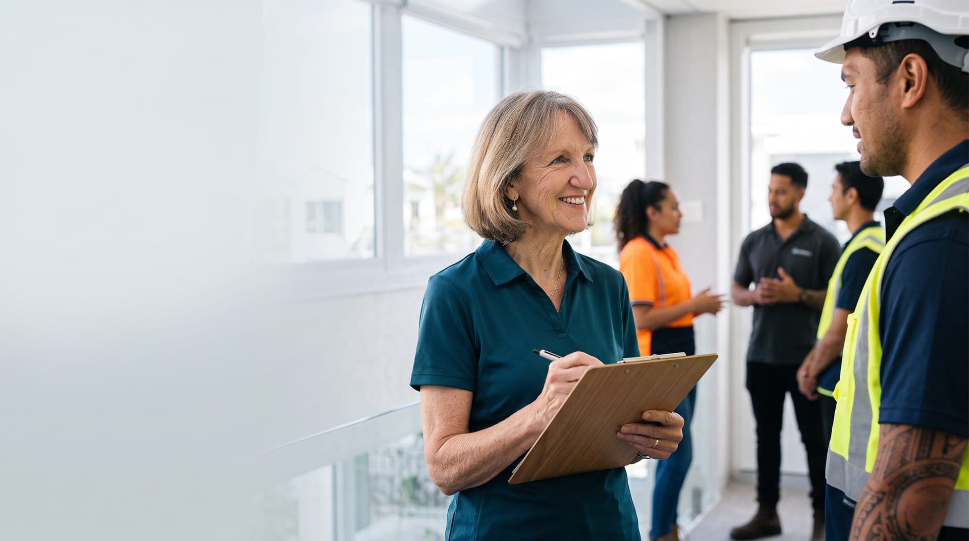 Healthbox clinicians delivering onsite workplace health services